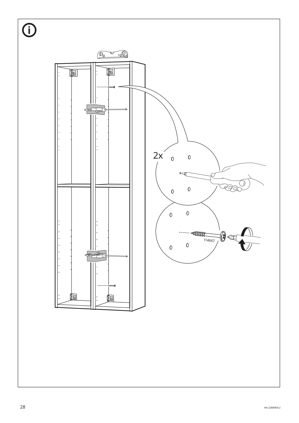 Assembly instructions for IKEA Enhet high cb w 4 shelves gray | Page 28 - IKEA ENHET bathroom 994.409.05