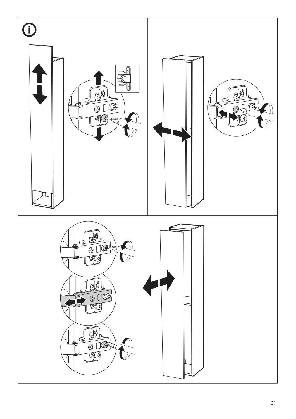 Assembly instructions for IKEA Enhet high cb w 4 shelves gray | Page 31 - IKEA ENHET bathroom 994.409.05