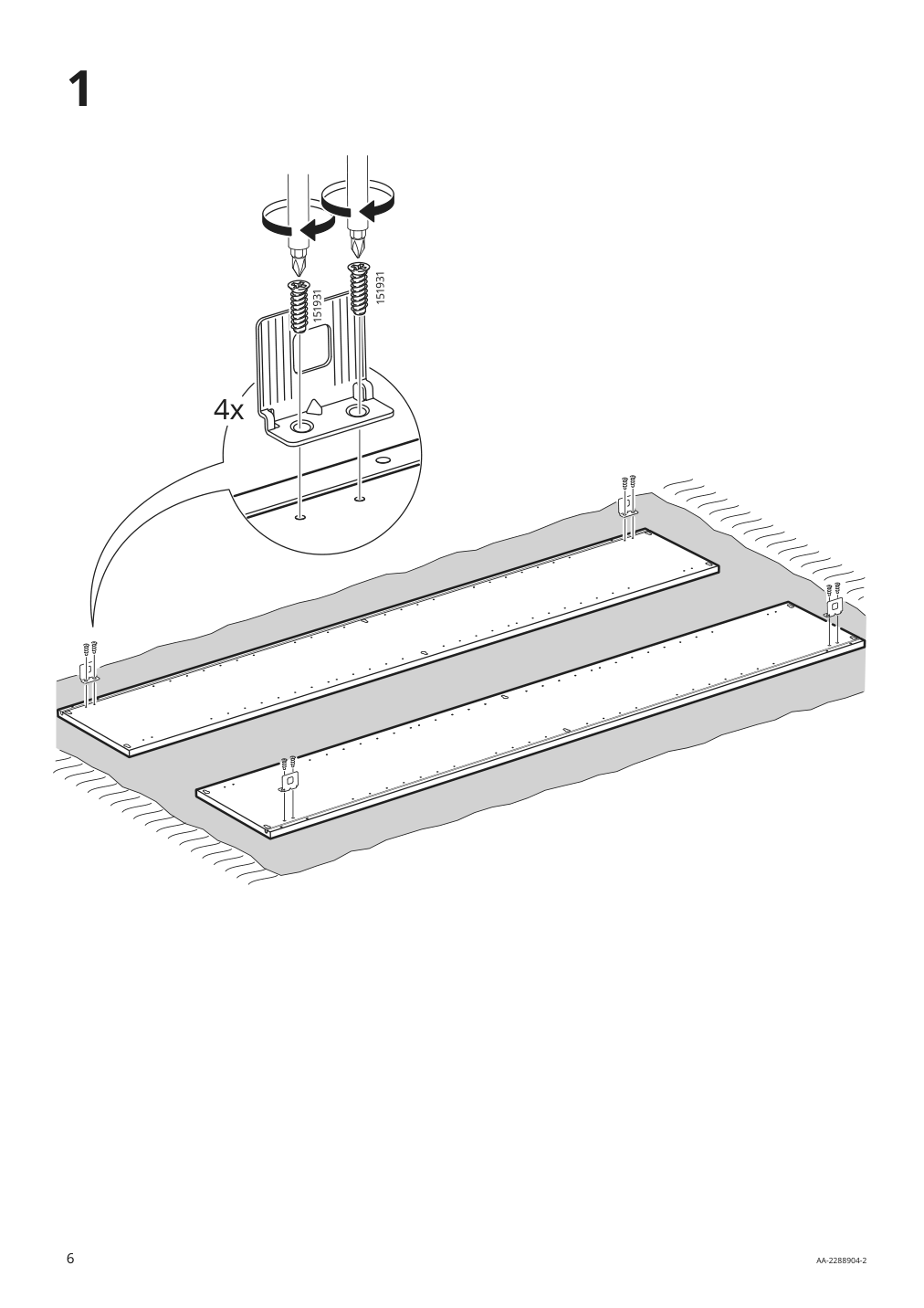 Assembly instructions for IKEA Enhet high cb w 4 shelves gray | Page 6 - IKEA ENHET bathroom 094.409.00