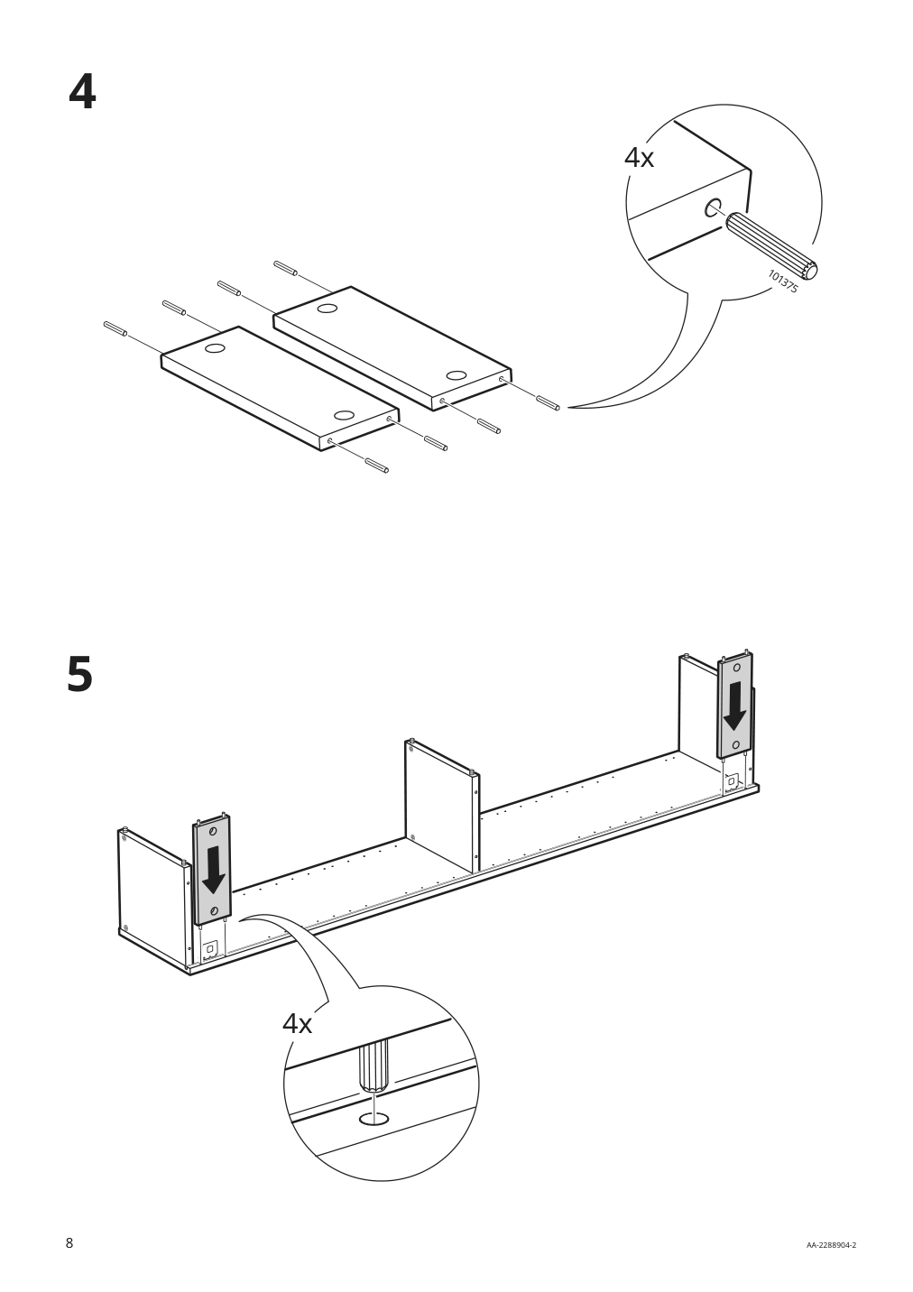 Assembly instructions for IKEA Enhet high cb w 4 shelves gray | Page 8 - IKEA ENHET bathroom 094.409.00