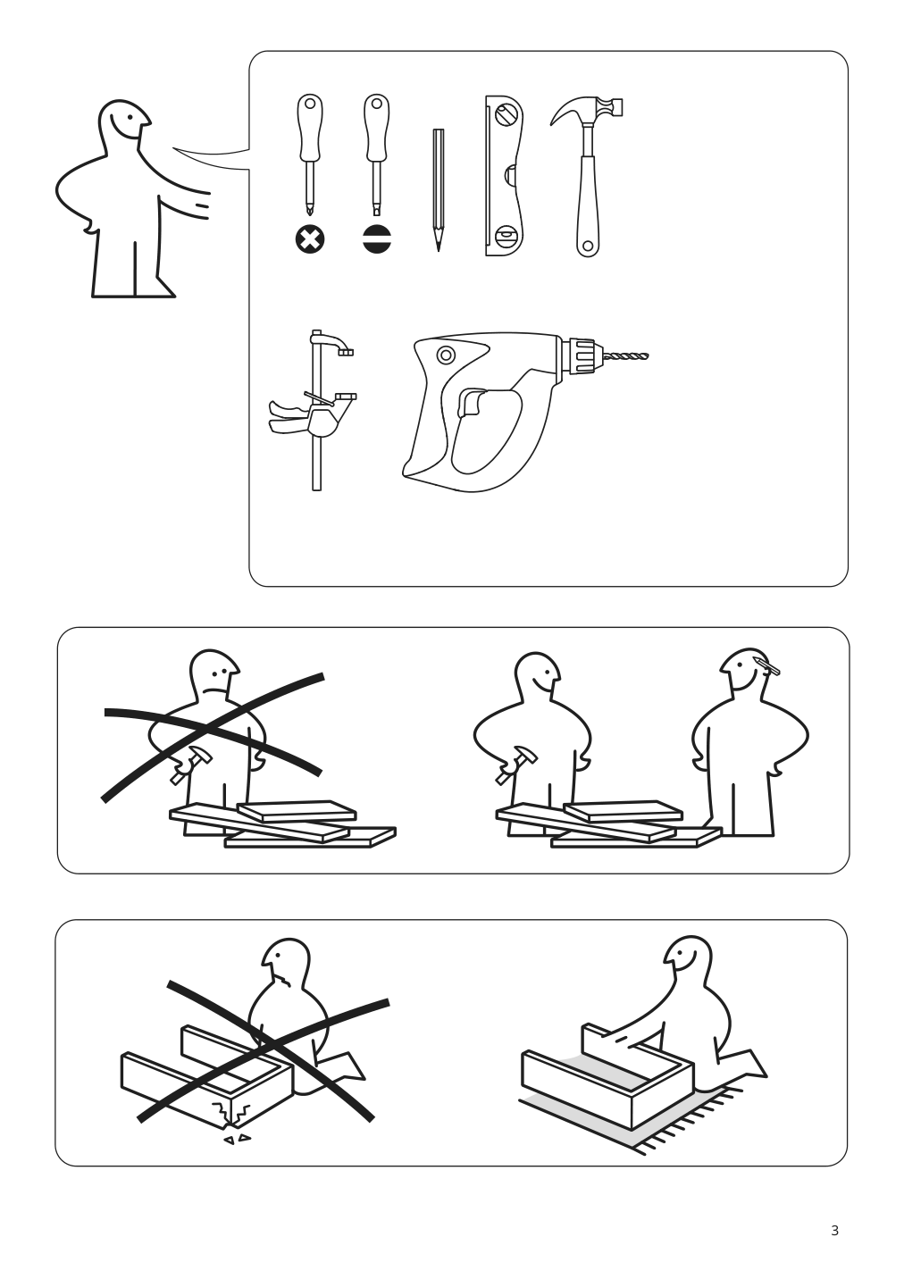 Assembly instructions for IKEA Enhet high cb w 4 shelves white | Page 3 - IKEA ENHET bathroom 794.409.06