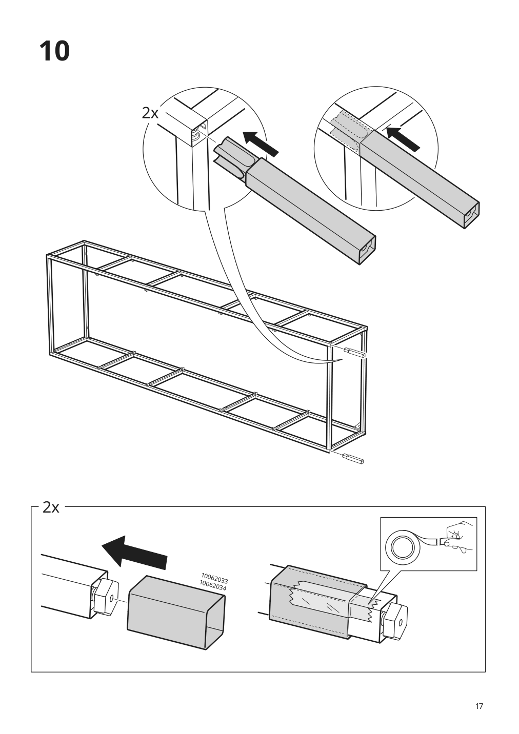 Assembly instructions for IKEA Enhet high fr w shelves white | Page 17 - IKEA ENHET bathroom 394.802.49