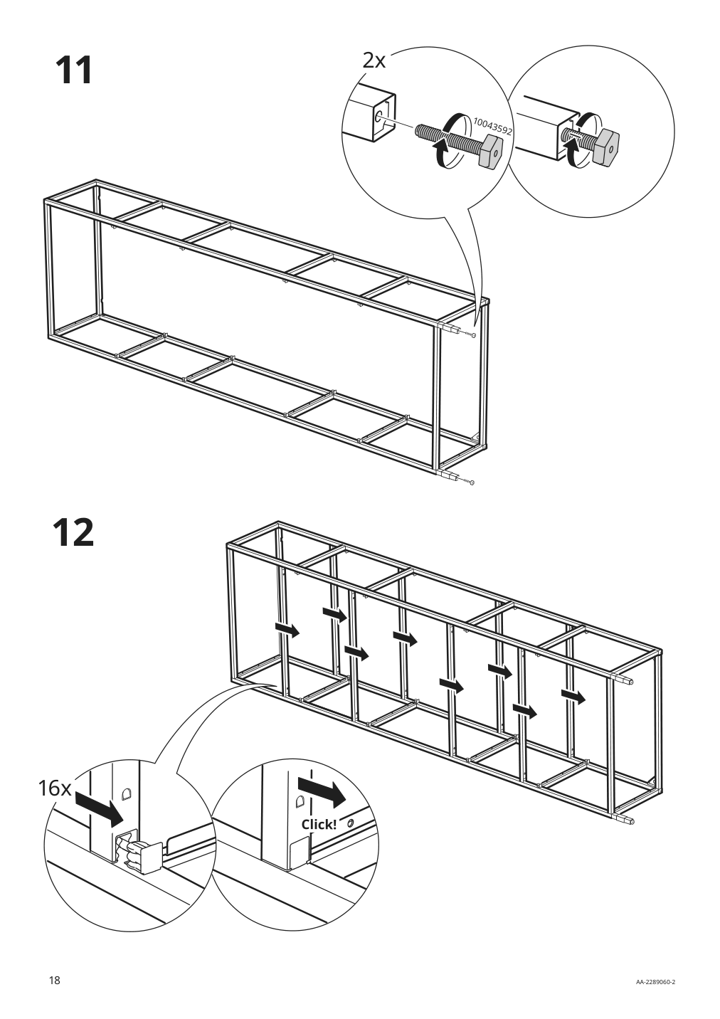 Assembly instructions for IKEA Enhet high fr w shelves white | Page 18 - IKEA ENHET bathroom 494.409.17