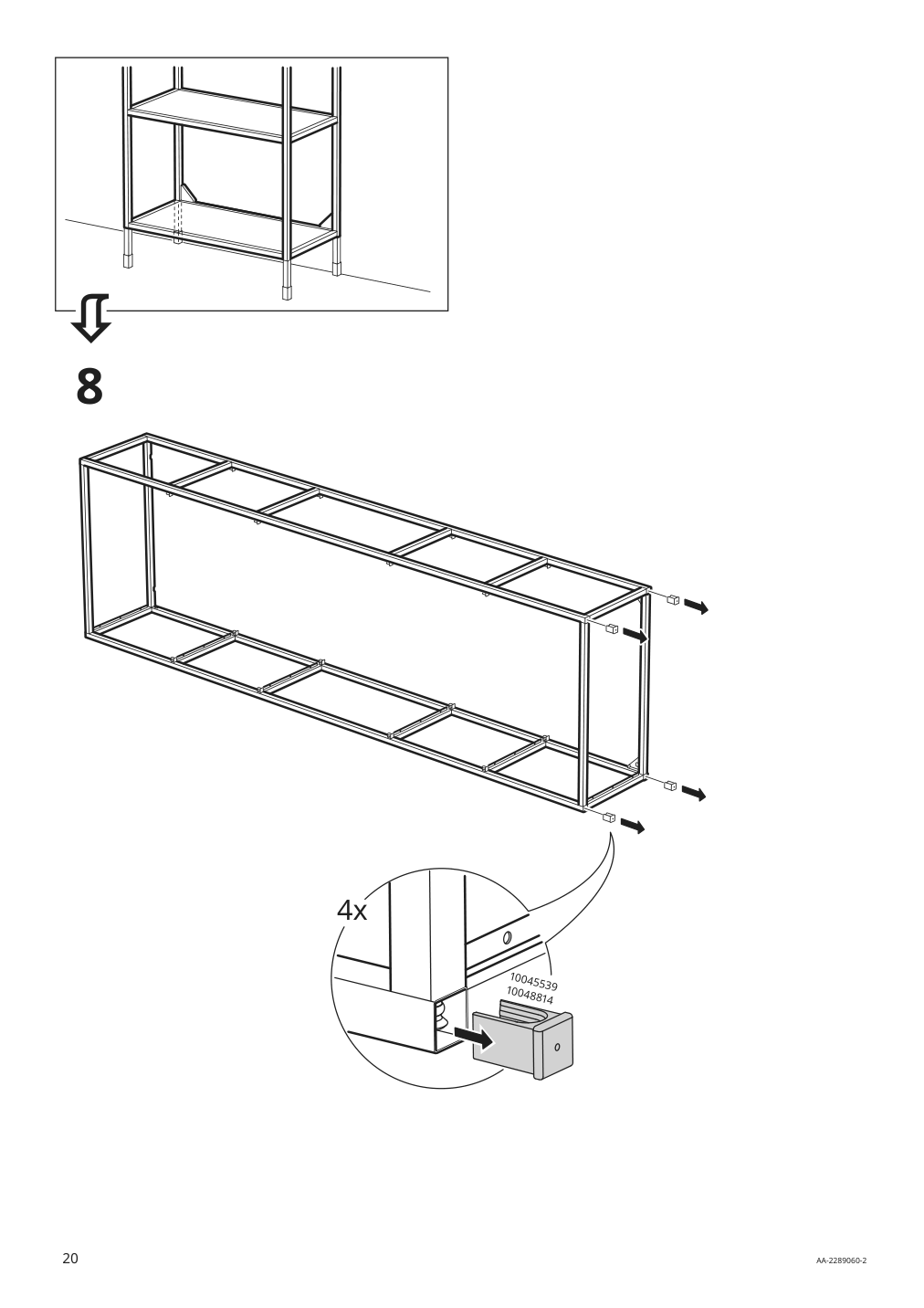 Assembly instructions for IKEA Enhet high fr w shelves white | Page 20 - IKEA ENHET bathroom 494.409.17