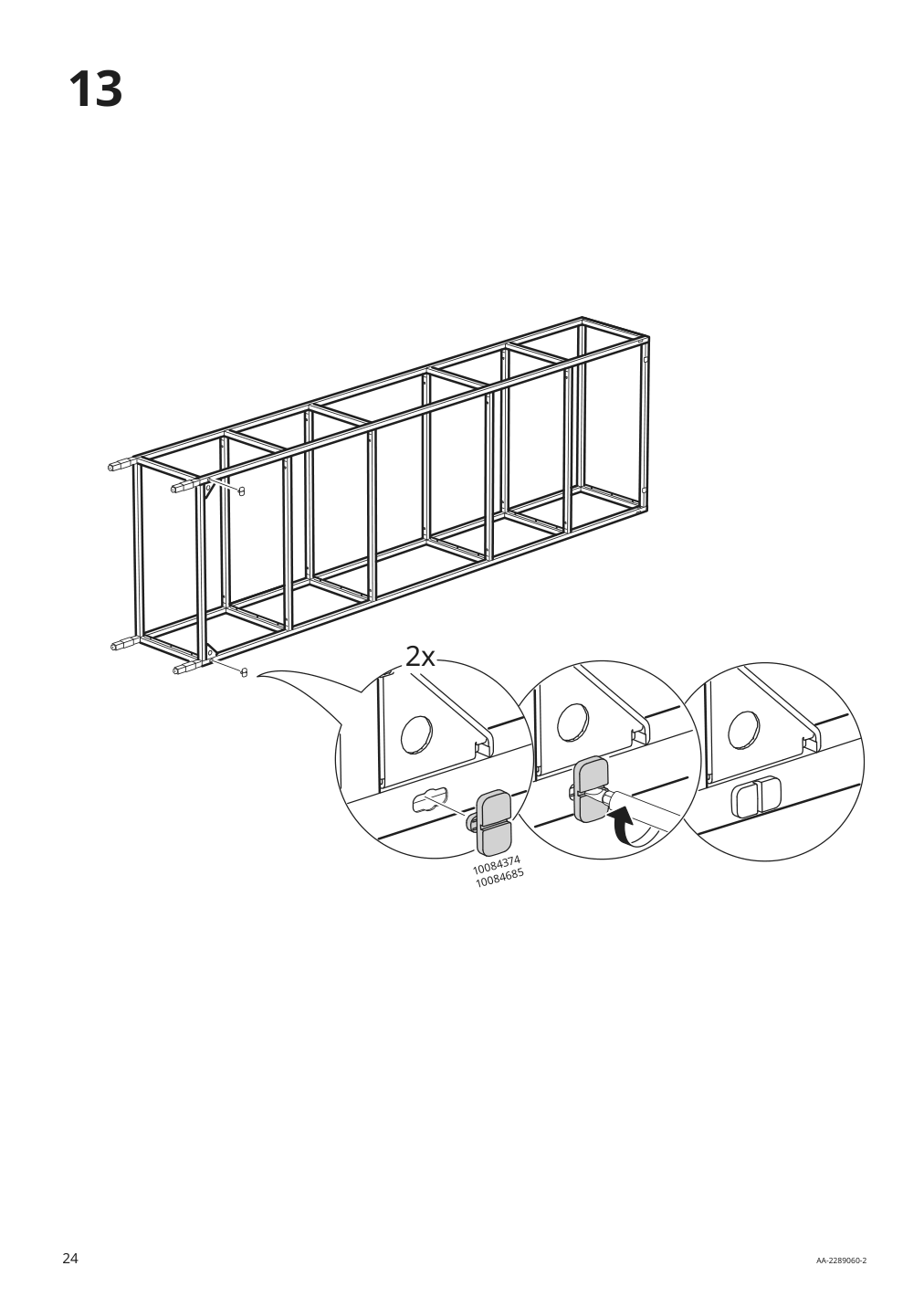 Assembly instructions for IKEA Enhet high fr w shelves white | Page 24 - IKEA ENHET bathroom 394.802.49