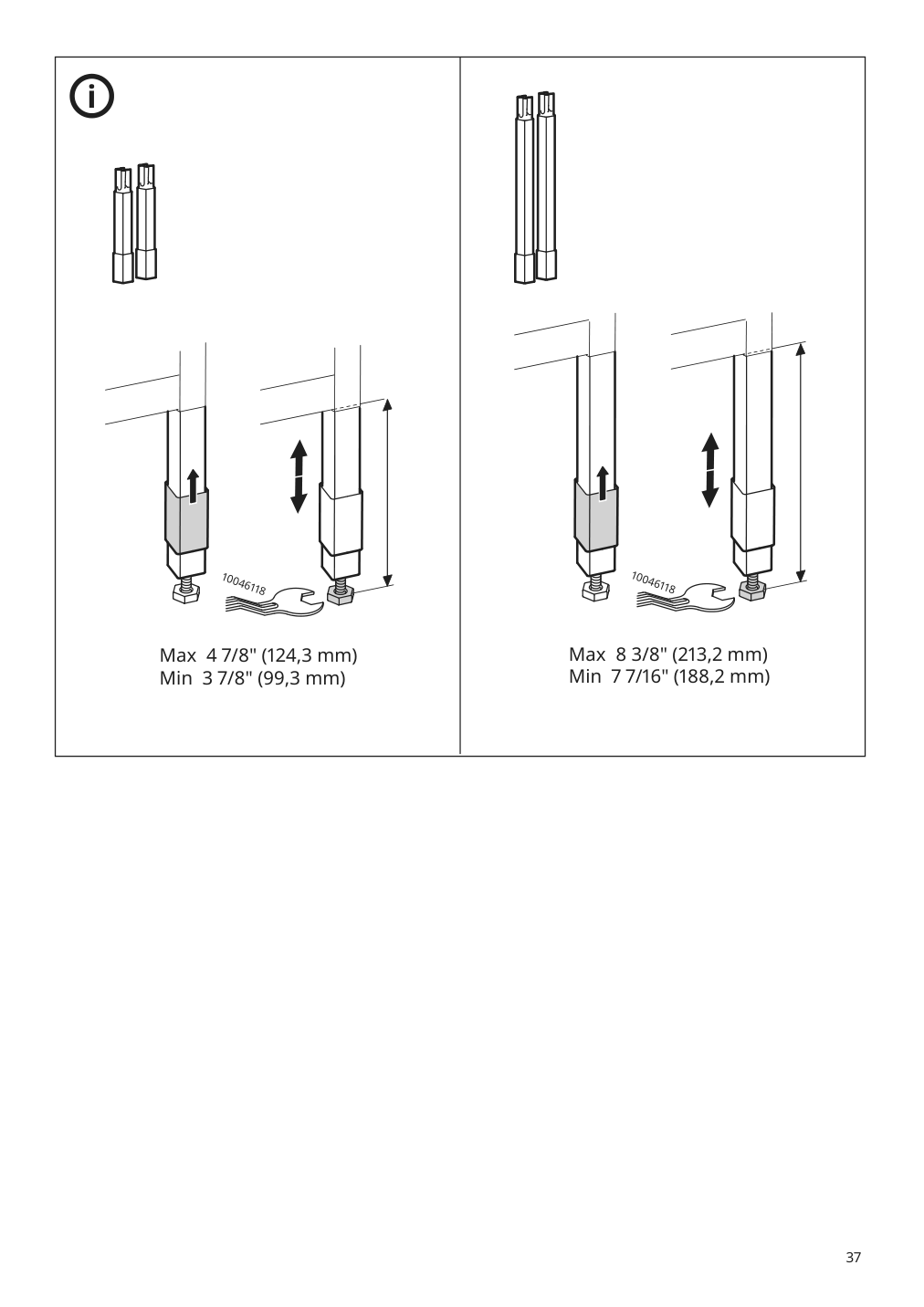 Assembly instructions for IKEA Enhet high fr w shelves white | Page 37 - IKEA ENHET bathroom 494.409.17