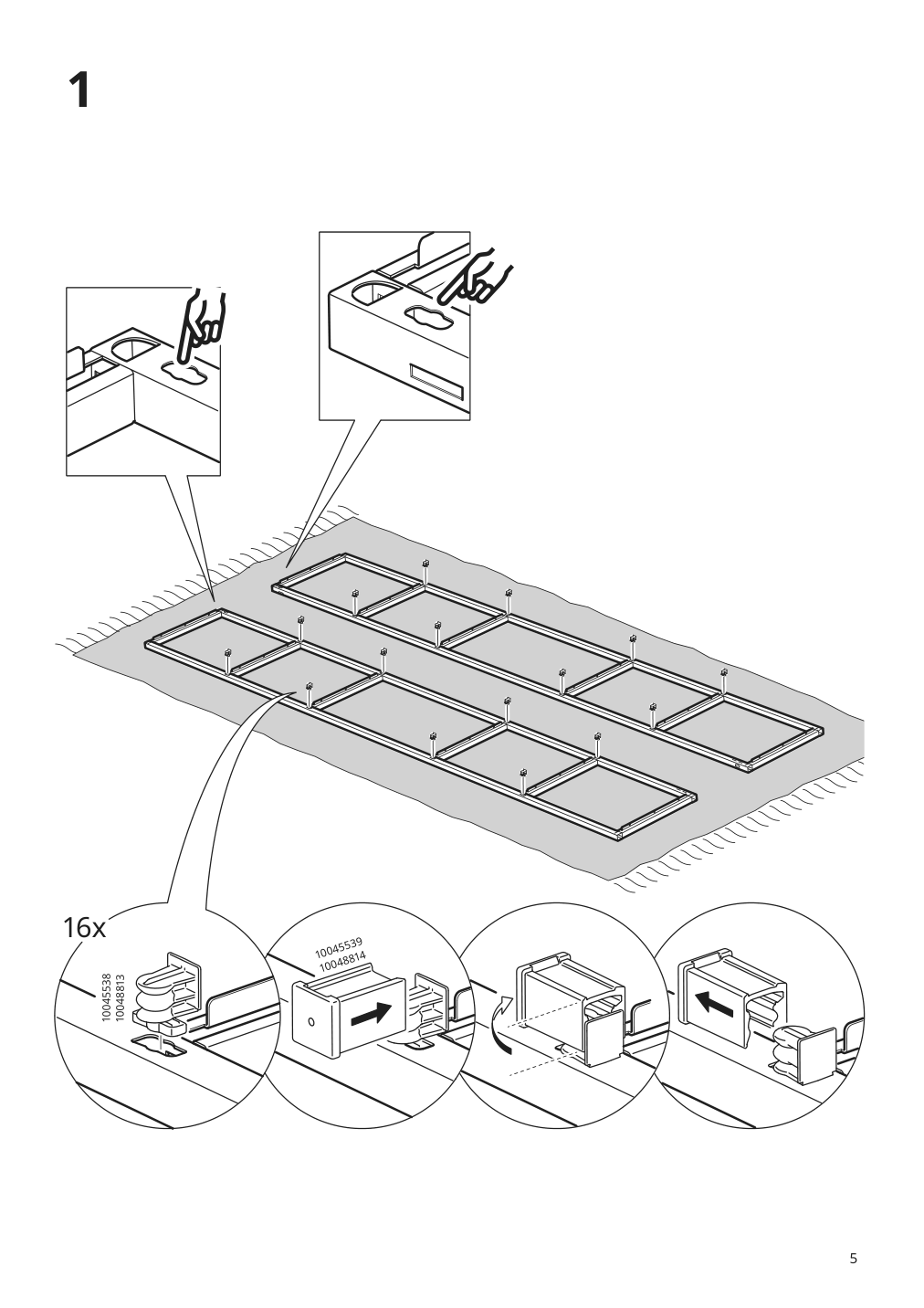 Assembly instructions for IKEA Enhet high fr w shelves white | Page 5 - IKEA ENHET bathroom 494.409.17