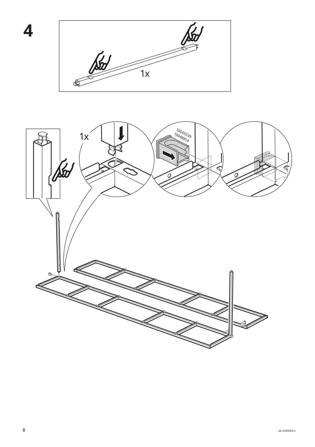 Assembly instructions for IKEA Enhet high fr w shelves white | Page 8 - IKEA ENHET bathroom 494.409.17