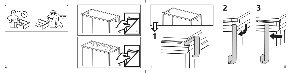 Assembly instructions for IKEA Enhet hook anthracite | Page 2 - IKEA ENHET bathroom 194.802.45