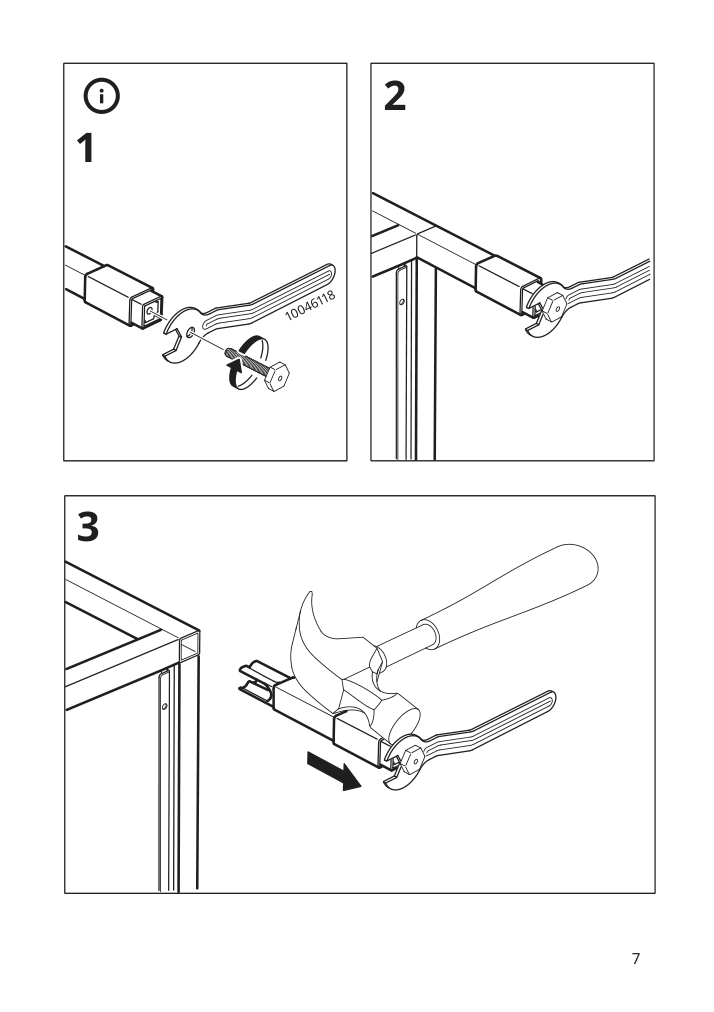 Assembly instructions for IKEA Enhet legs f frame white | Page 7 - IKEA ENHET bathroom 594.409.12