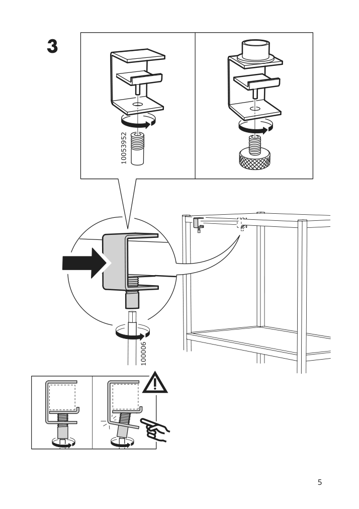 Assembly instructions for IKEA Enhet swivel shelf anthracite | Page 5 - IKEA ENHET bathroom 794.409.06