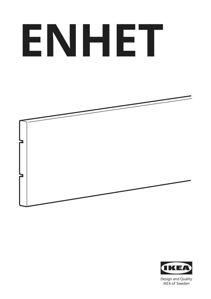 Assembly instructions for IKEA Enhet toekick white | Page 1 - IKEA ENHET corner kitchen 194.857.14