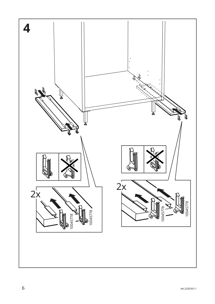 Assembly instructions for IKEA Enhet toekick white | Page 6 - IKEA ENHET corner kitchen 194.857.14