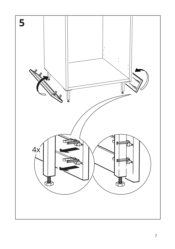 Assembly instructions for IKEA Enhet toekick white | Page 7 - IKEA ENHET corner kitchen 194.857.14