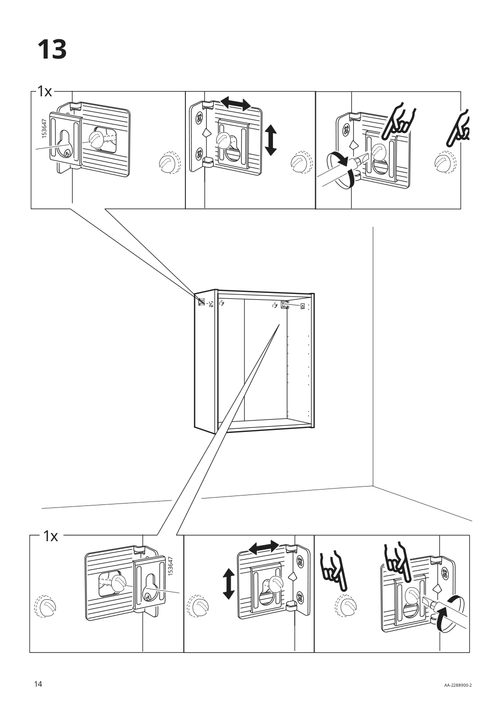 Assembly instructions for IKEA Enhet wall cb w 2 shelves gray | Page 14 - IKEA ENHET bathroom 394.408.90