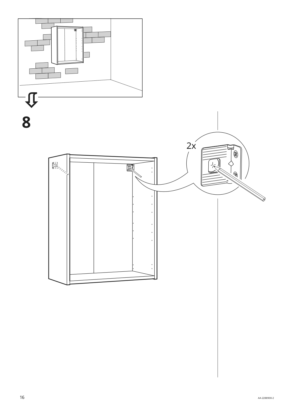 Assembly instructions for IKEA Enhet wall cb w 2 shelves gray | Page 16 - IKEA ENHET bathroom 994.408.68