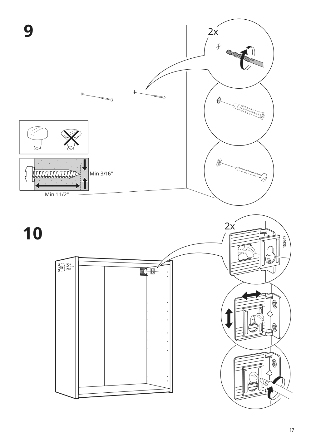 Assembly instructions for IKEA Enhet wall cb w 2 shelves gray | Page 17 - IKEA ENHET bathroom 394.408.90