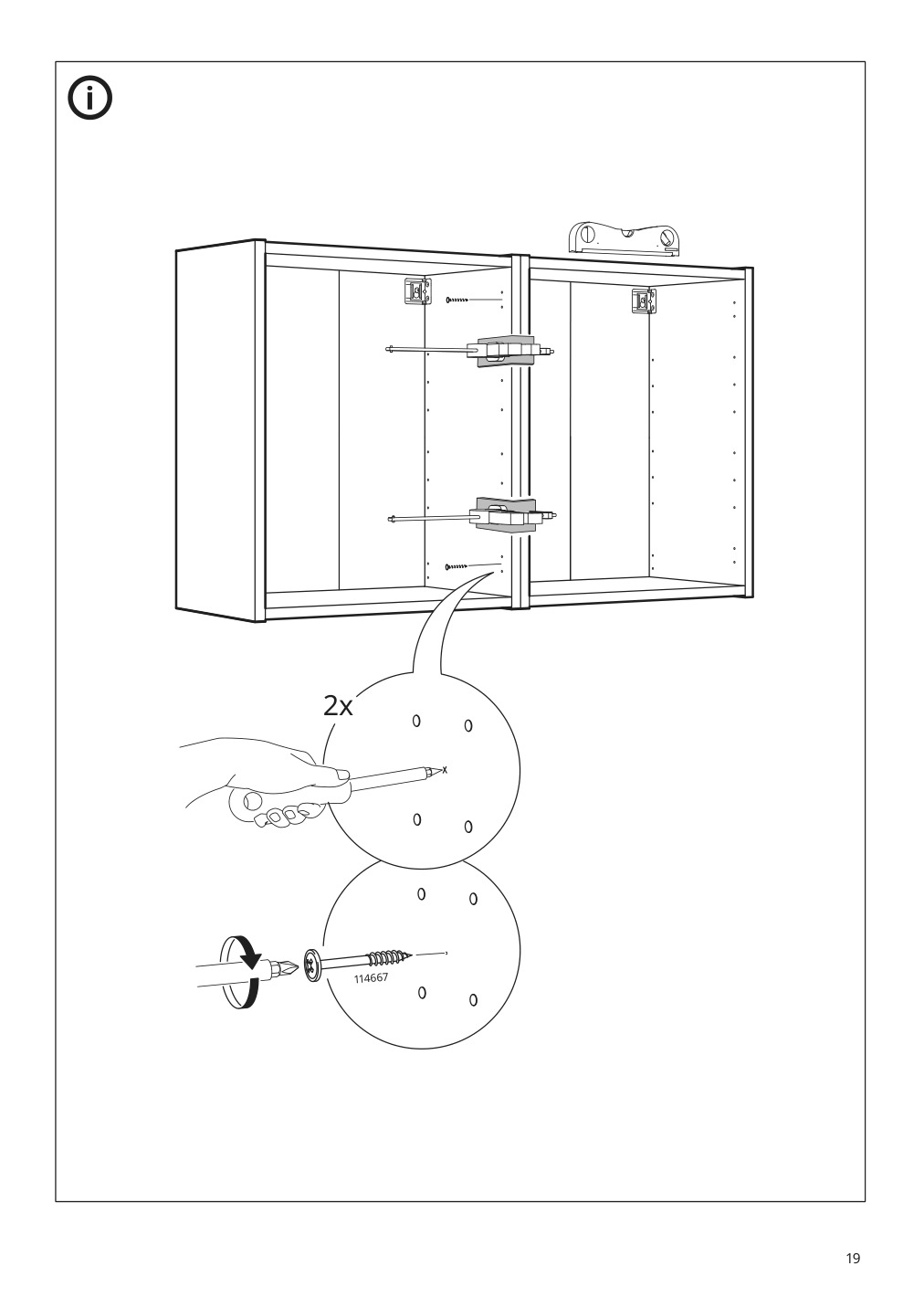 Assembly instructions for IKEA Enhet wall cb w 2 shelves gray | Page 19 - IKEA ENHET bathroom 394.408.90