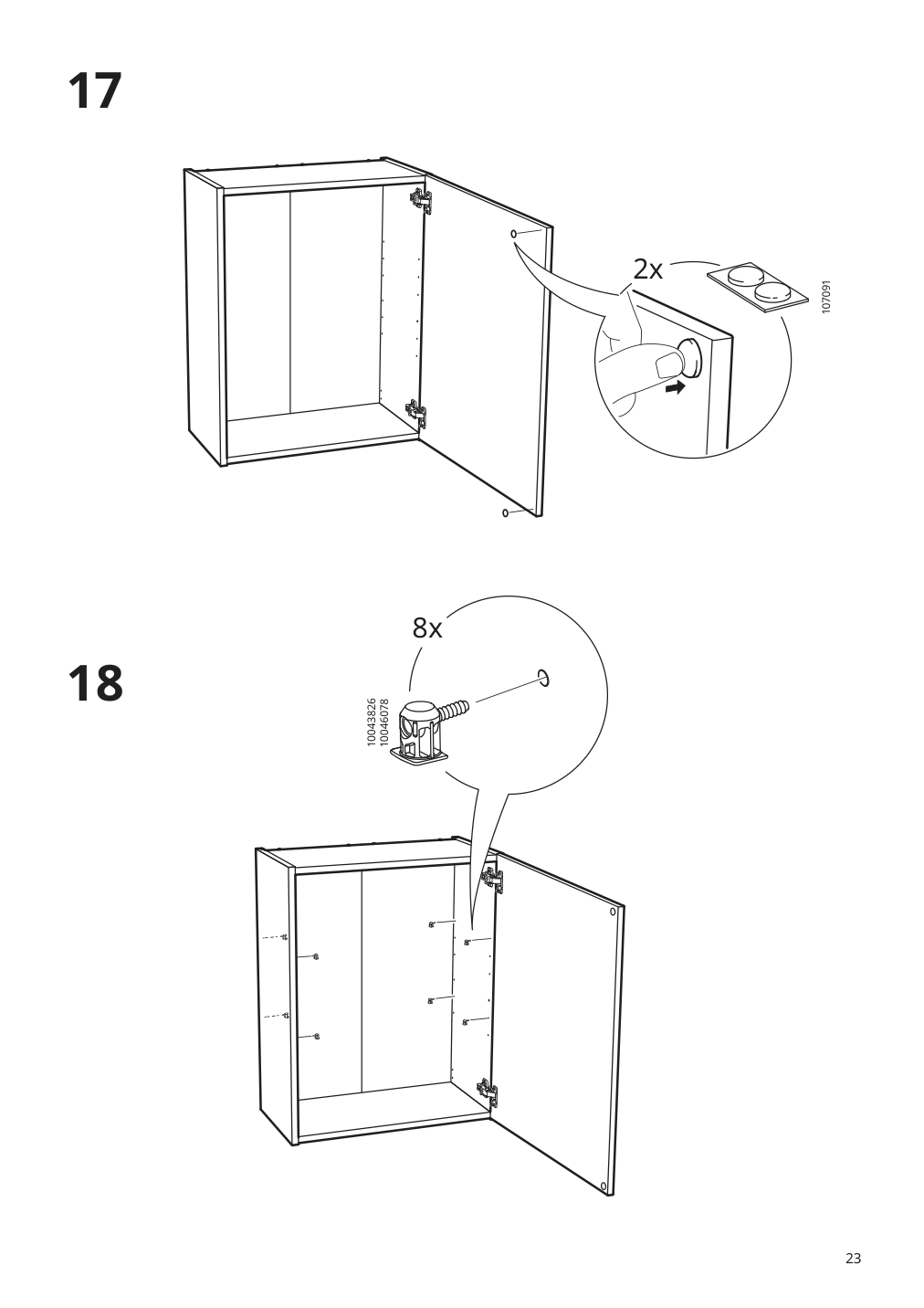 Assembly instructions for IKEA Enhet wall cb w 2 shelves gray | Page 23 - IKEA ENHET bathroom 994.408.68