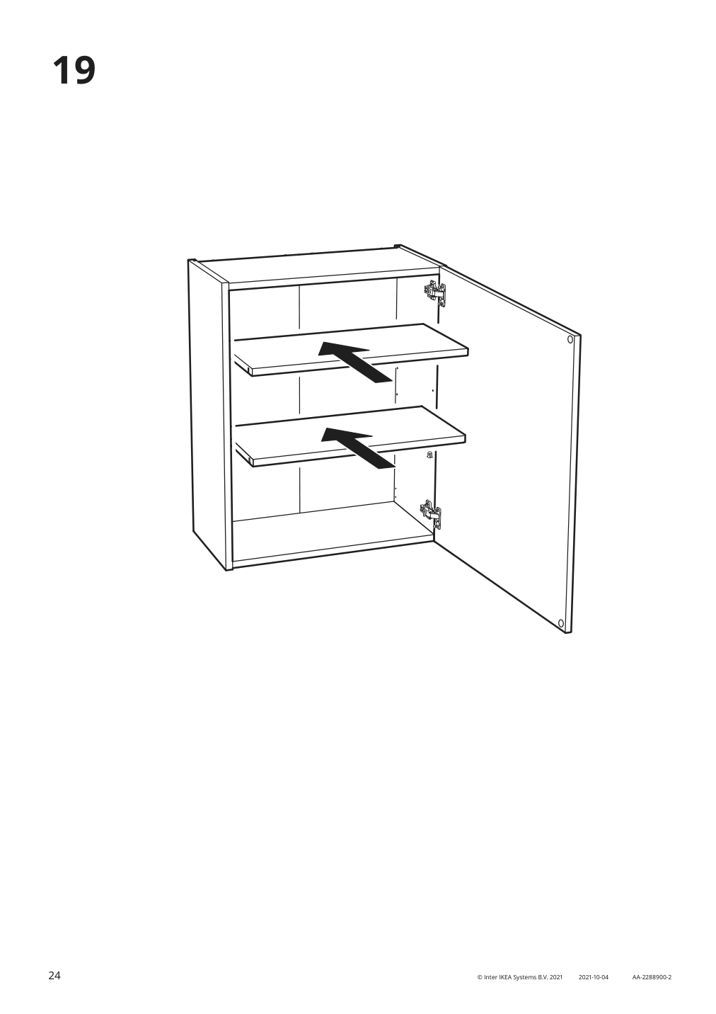 Assembly instructions for IKEA Enhet wall cb w 2 shelves gray | Page 24 - IKEA ENHET bathroom 994.408.68