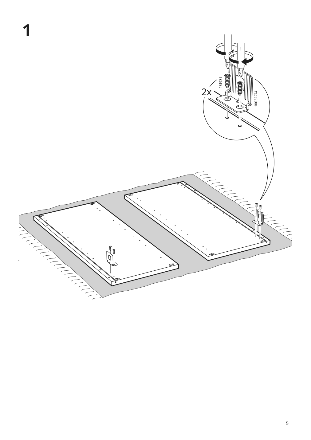 Assembly instructions for IKEA Enhet wall cb w 2 shelves gray | Page 5 - IKEA ENHET bathroom 994.408.68