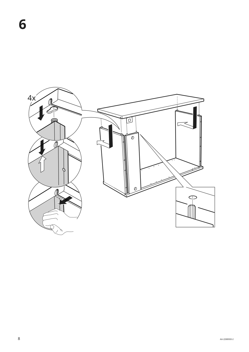 Assembly instructions for IKEA Enhet wall cb w 2 shelves gray | Page 8 - IKEA ENHET bathroom 394.408.90