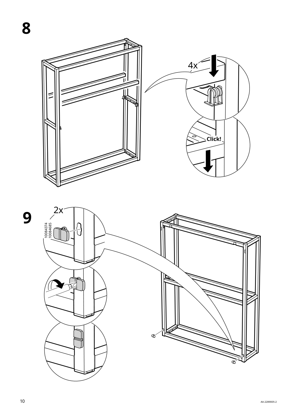 Assembly instructions for IKEA Enhet wall fr w shelves anthracite | Page 10 - IKEA ENHET bathroom 194.802.45