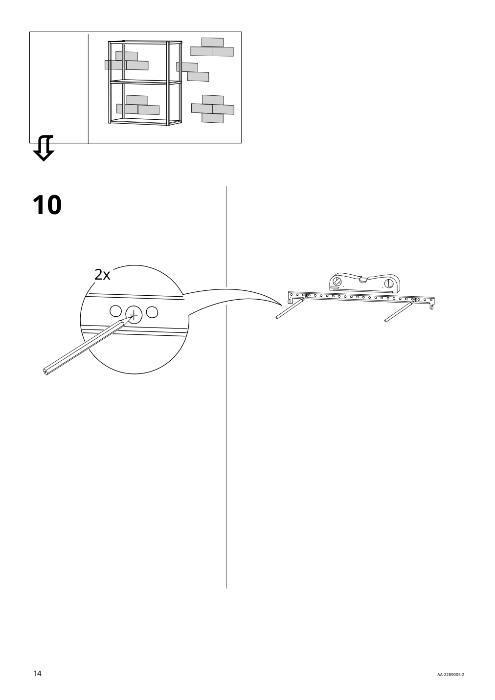 Assembly instructions for IKEA Enhet wall fr w shelves anthracite | Page 14 - IKEA ENHET bathroom 794.408.88