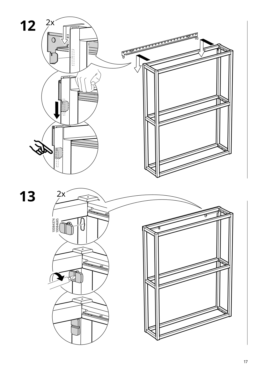 Assembly instructions for IKEA Enhet wall fr w shelves anthracite | Page 17 - IKEA ENHET bathroom 794.409.06