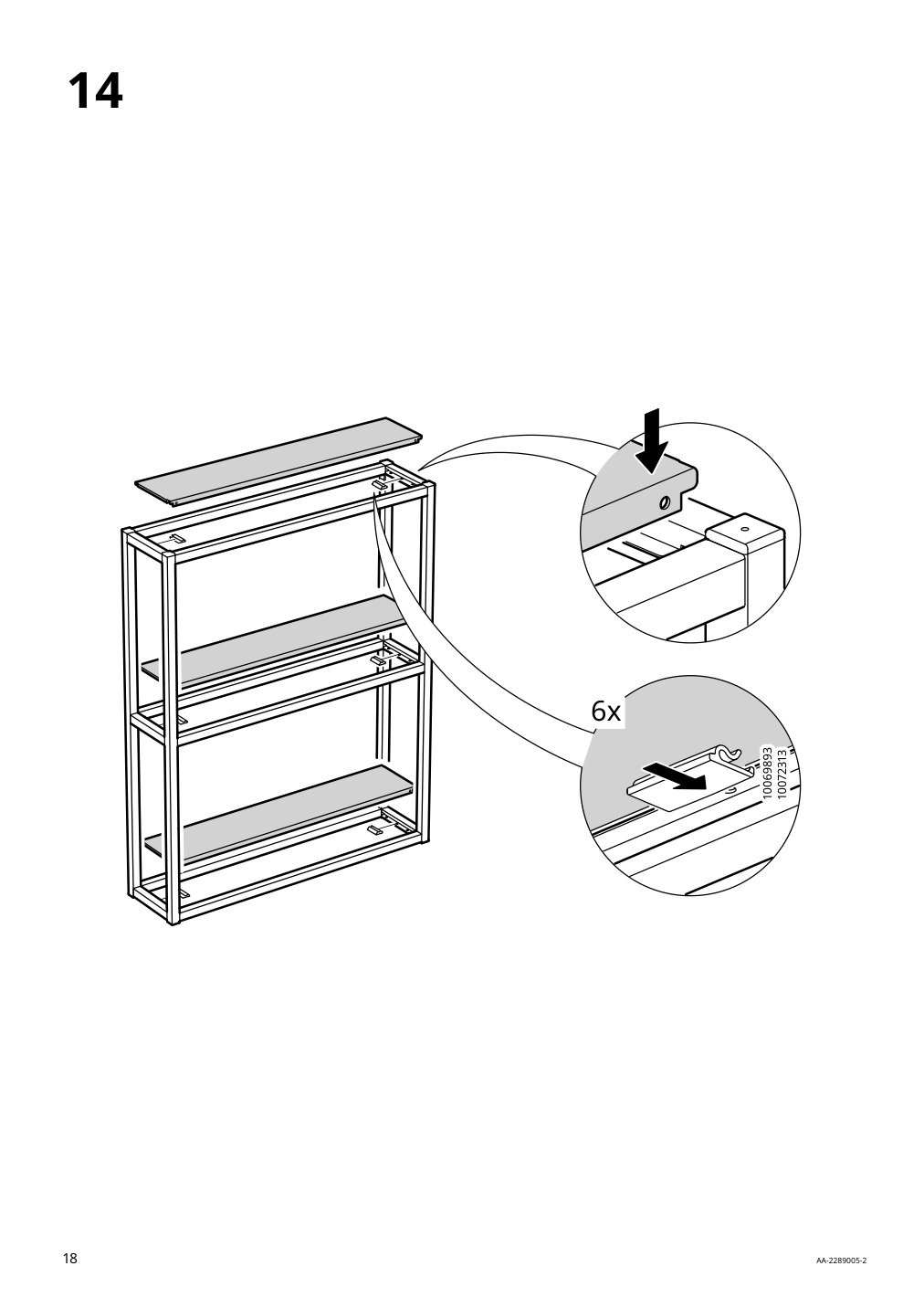 Assembly instructions for IKEA Enhet wall fr w shelves anthracite | Page 18 - IKEA ENHET bathroom 794.409.06