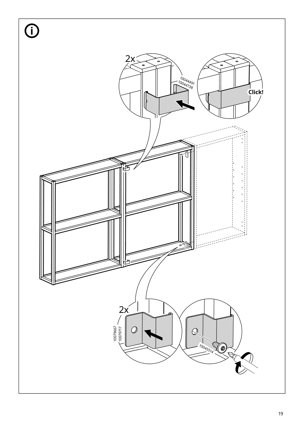 Assembly instructions for IKEA Enhet wall fr w shelves anthracite | Page 19 - IKEA ENHET bathroom 894.409.20