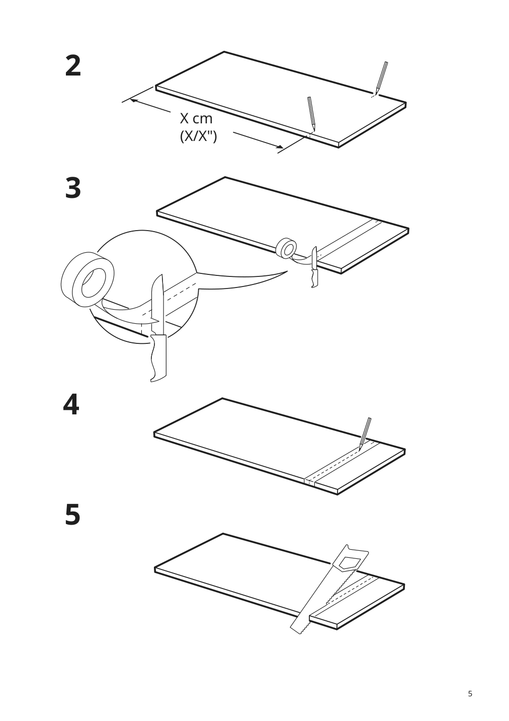 Assembly instructions for IKEA Enkoeping cover panel brown walnut effect | Page 5 - IKEA ENKÖPING cover panel 305.167.09