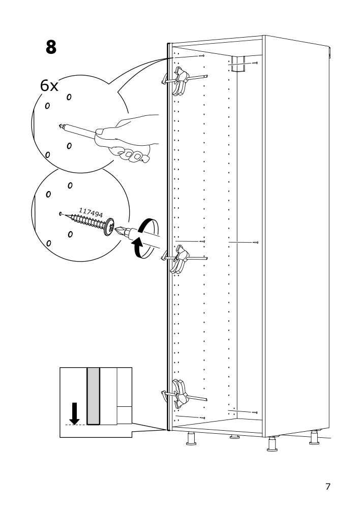 Assembly instructions for IKEA Enkoeping cover panel brown walnut effect | Page 7 - IKEA ENKÖPING cover panel 905.167.11