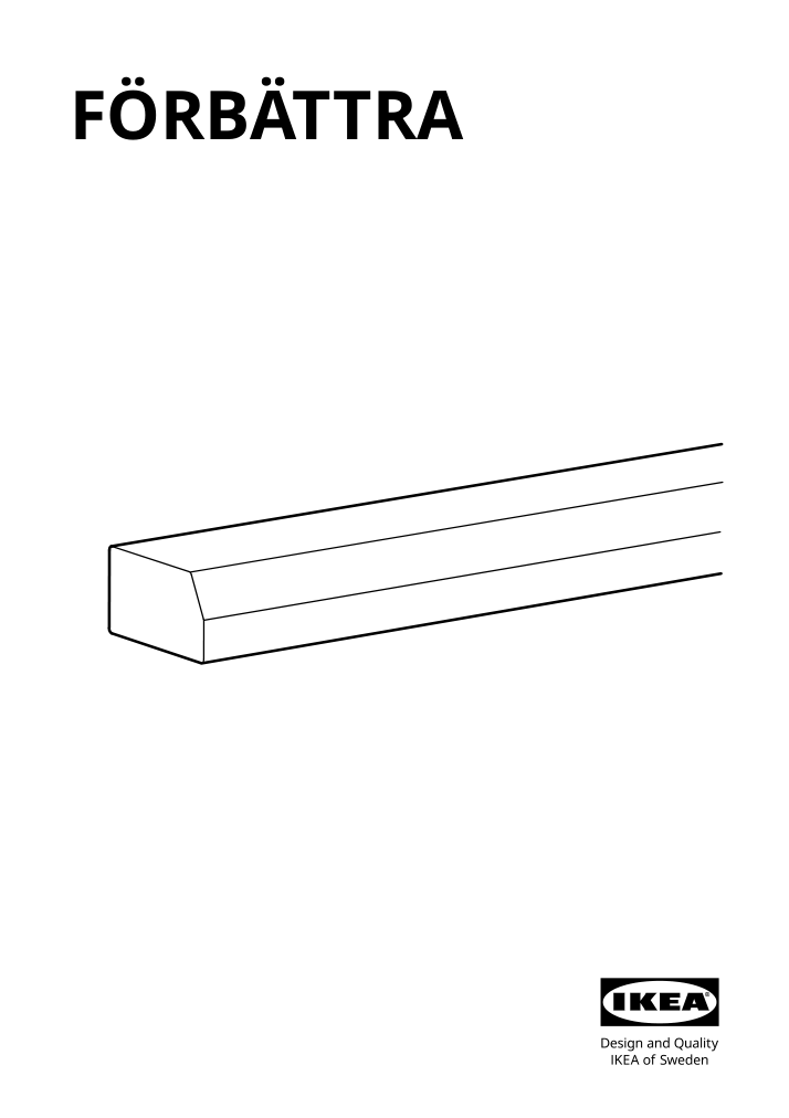 Assembly instructions for IKEA Enkoeping deco strip brown walnut effect | Page 1 - IKEA ENKÖPING deco strip 705.165.66