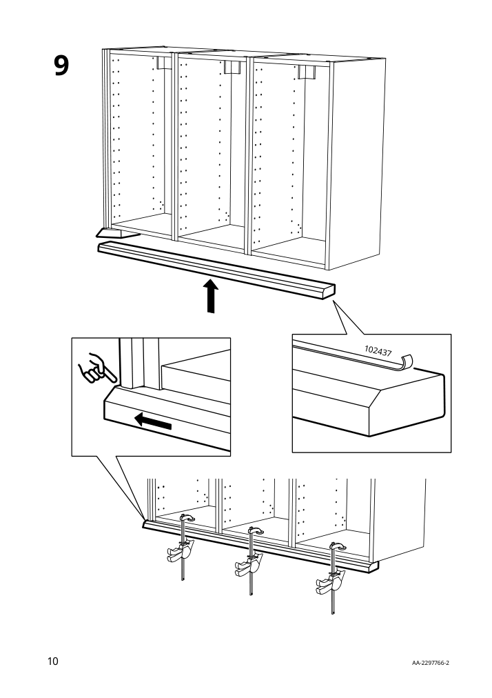 Assembly instructions for IKEA Enkoeping deco strip brown walnut effect | Page 10 - IKEA ENKÖPING deco strip 705.165.66