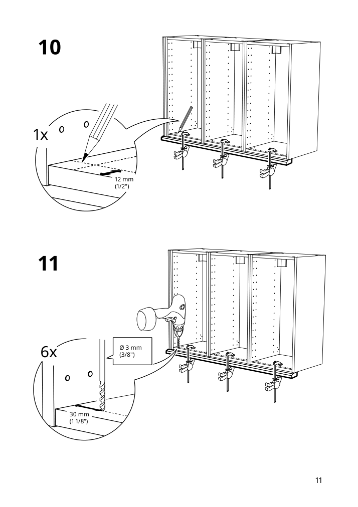 Assembly instructions for IKEA Enkoeping deco strip brown walnut effect | Page 11 - IKEA ENKÖPING deco strip 705.165.66