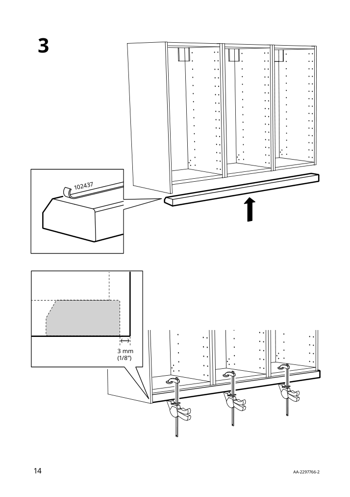 Assembly instructions for IKEA Enkoeping deco strip brown walnut effect | Page 14 - IKEA ENKÖPING deco strip 705.165.66