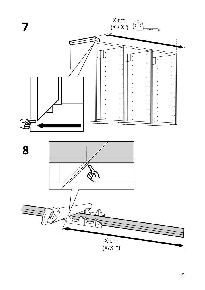 Assembly instructions for IKEA Enkoeping deco strip brown walnut effect | Page 21 - IKEA ENKÖPING deco strip 705.165.66