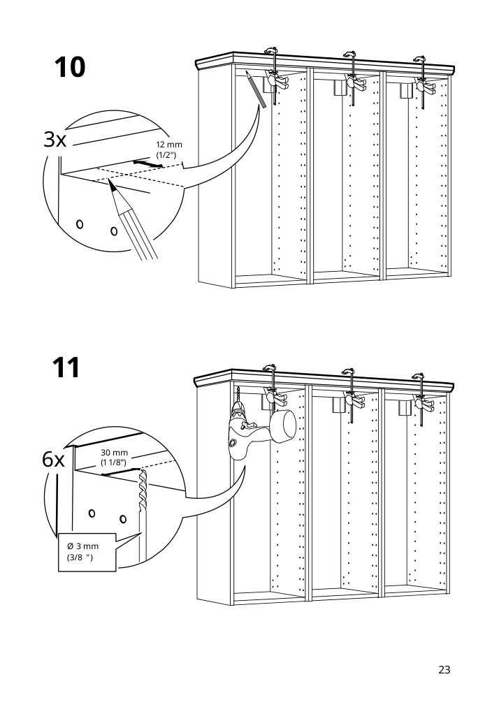 Assembly instructions for IKEA Enkoeping deco strip brown walnut effect | Page 23 - IKEA ENKÖPING deco strip 705.165.66