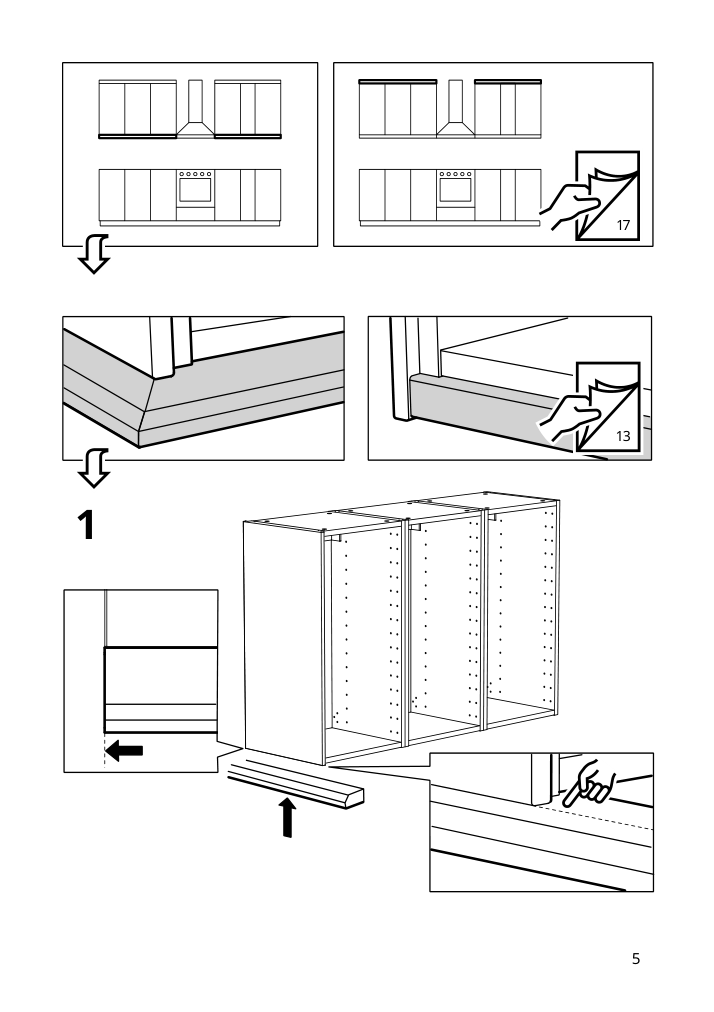 Assembly instructions for IKEA Enkoeping deco strip brown walnut effect | Page 5 - IKEA ENKÖPING deco strip 705.165.66