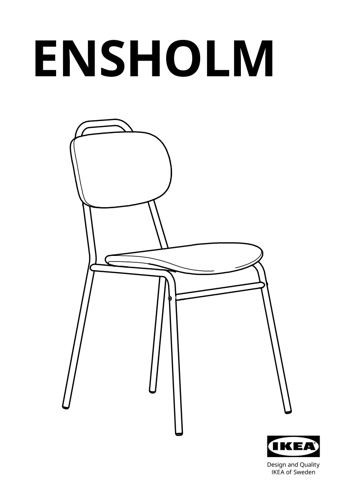 Assembly instructions for IKEA Ensholm chair green outdoor | Page 1 - IKEA ENSHOLM chair 105.437.37