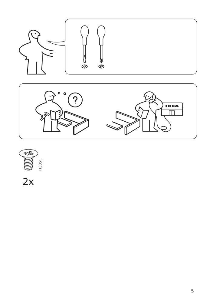 Assembly instructions for IKEA Enudden hanger for door white | Page 5 - IKEA ENUDDEN hanger for door 602.516.65