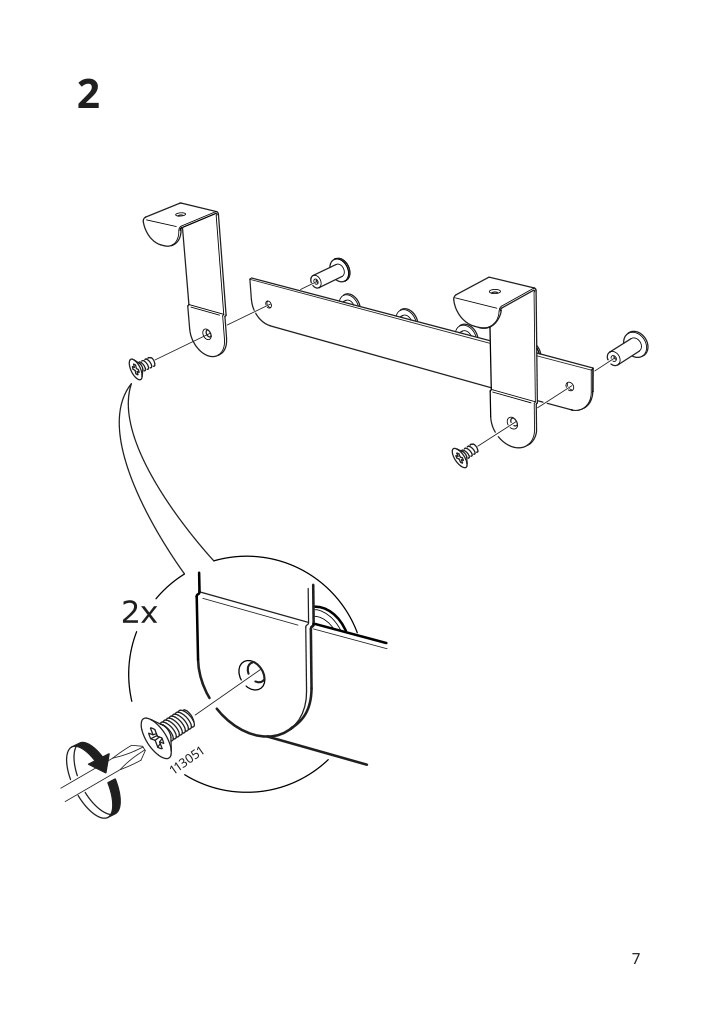 Assembly instructions for IKEA Enudden hanger for door white | Page 7 - IKEA ENUDDEN hanger for door 602.516.65