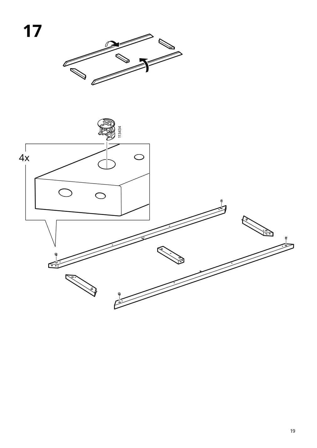 Assembly instructions for IKEA Ersnaes sideboard birch effect | Page 19 - IKEA ERSNÄS sideboard 705.067.46