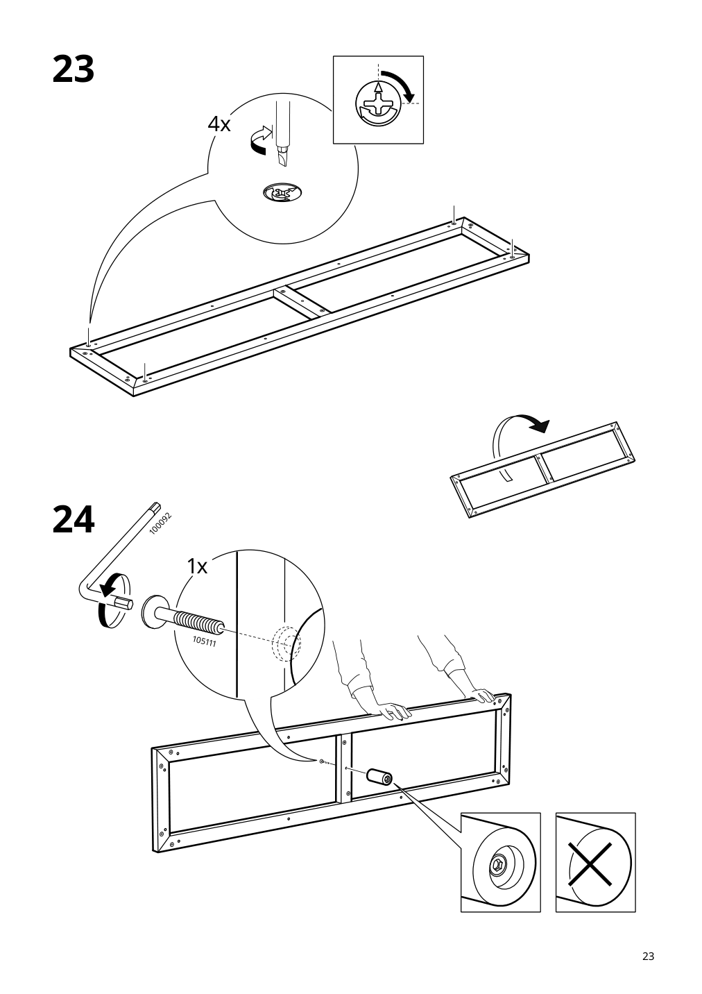 Assembly instructions for IKEA Ersnaes sideboard birch effect | Page 23 - IKEA ERSNÄS sideboard 705.067.46