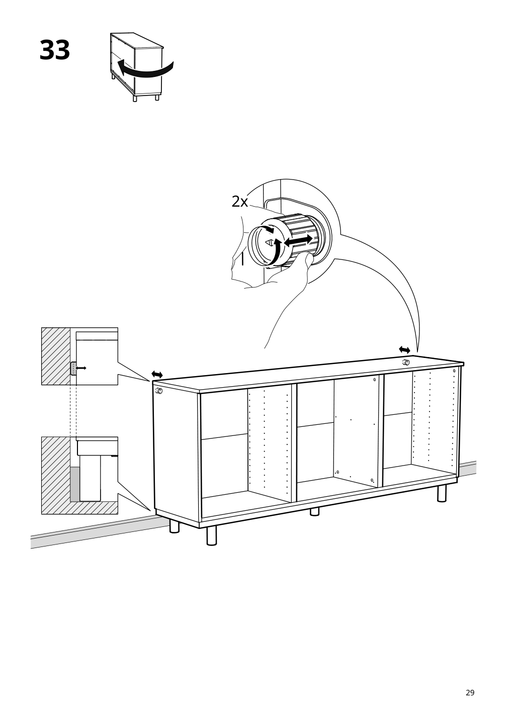 Assembly instructions for IKEA Ersnaes sideboard birch effect | Page 29 - IKEA ERSNÄS sideboard 705.067.46