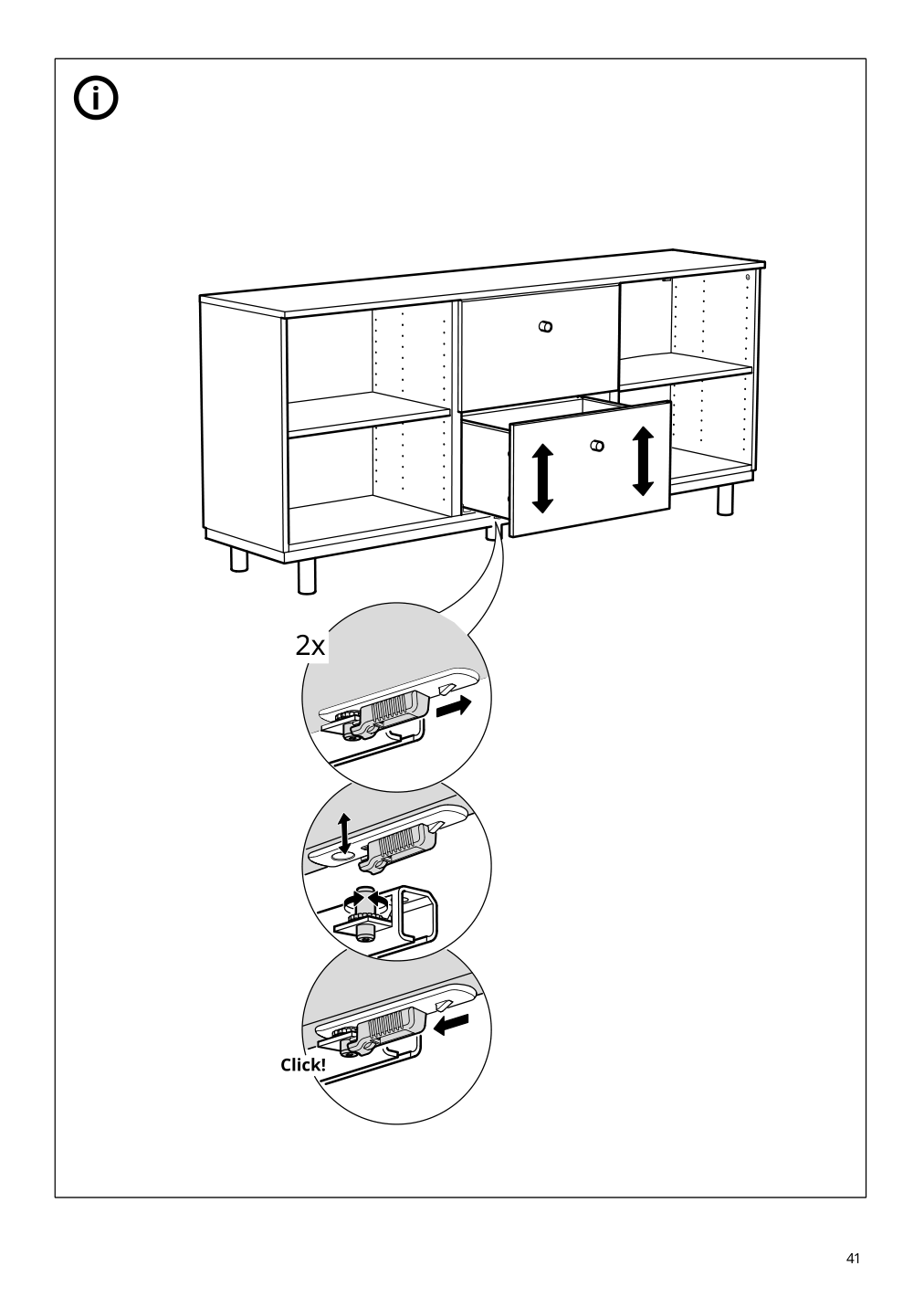 Assembly instructions for IKEA Ersnaes sideboard birch effect | Page 41 - IKEA ERSNÄS sideboard 705.067.46