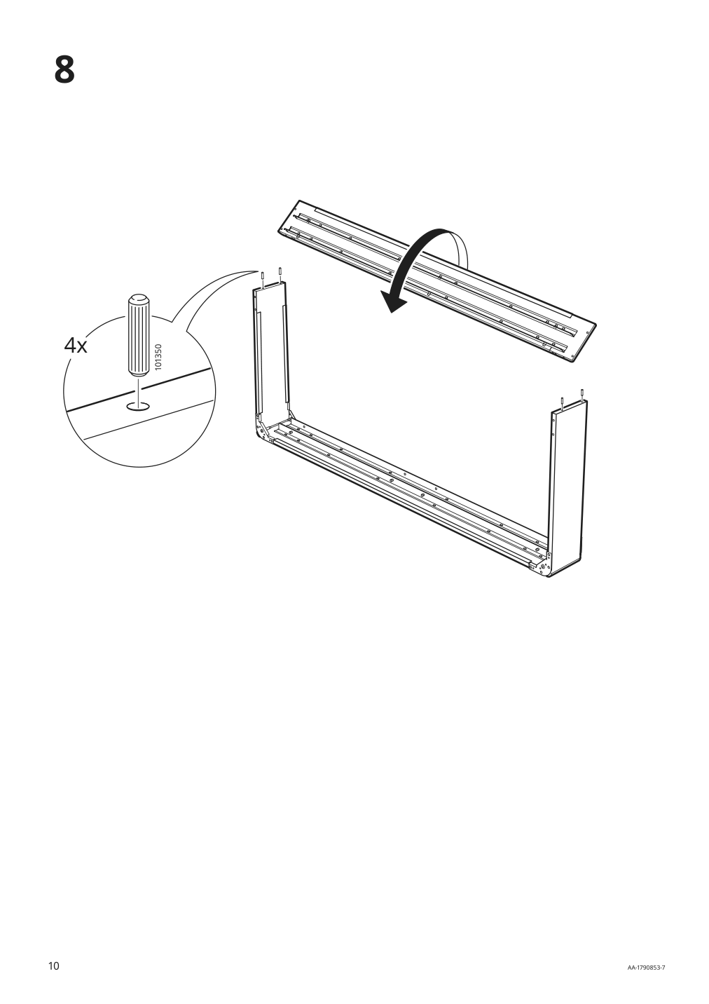 Assembly instructions for IKEA Espevaer mattress base | Page 10 - IKEA ESPEVÄR slatted mattress base for bed frame 691.566.02