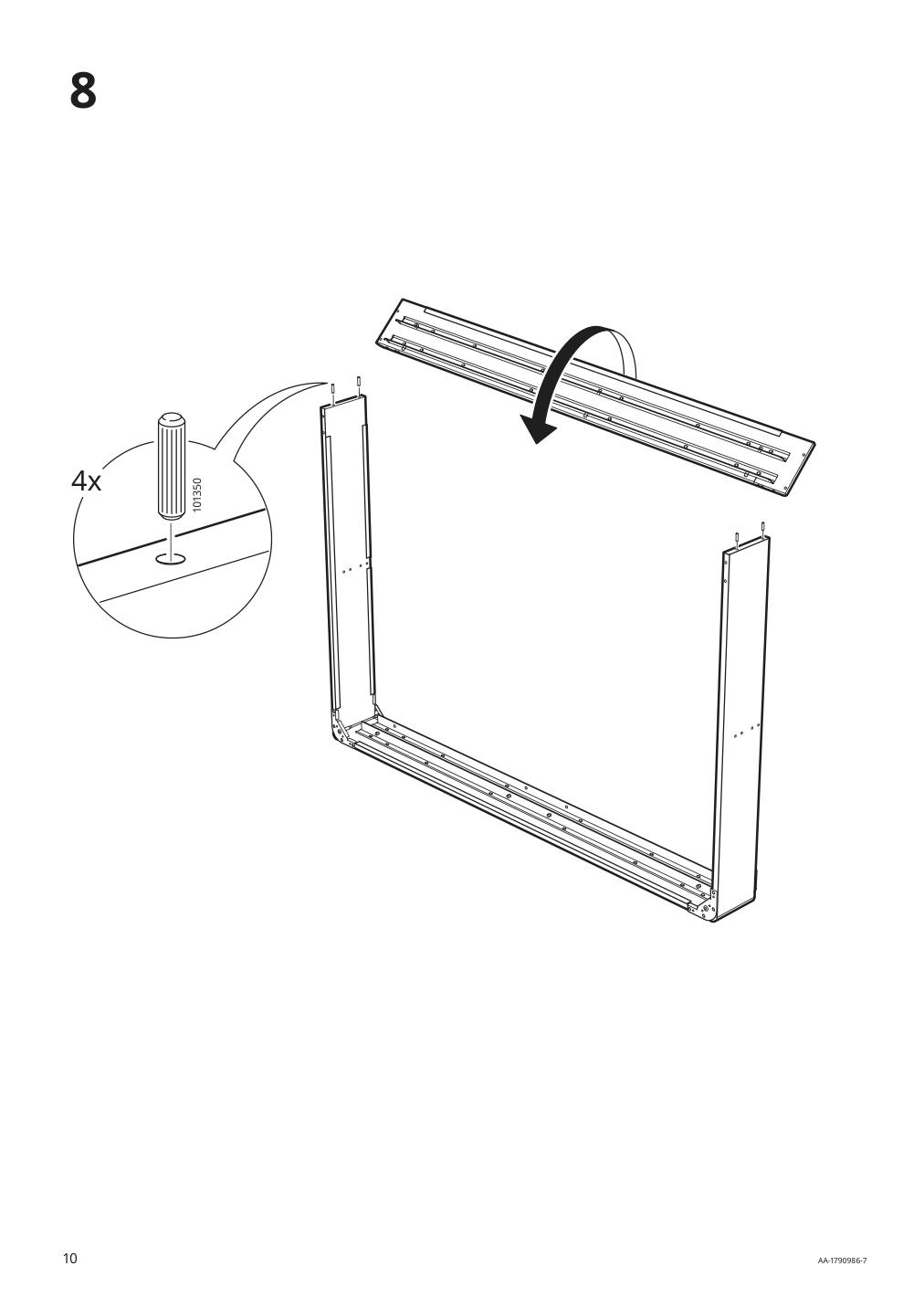 Assembly instructions for IKEA Espevaer mattress base | Page 10 - IKEA ESPEVÄR slatted mattress base with legs 292.079.05