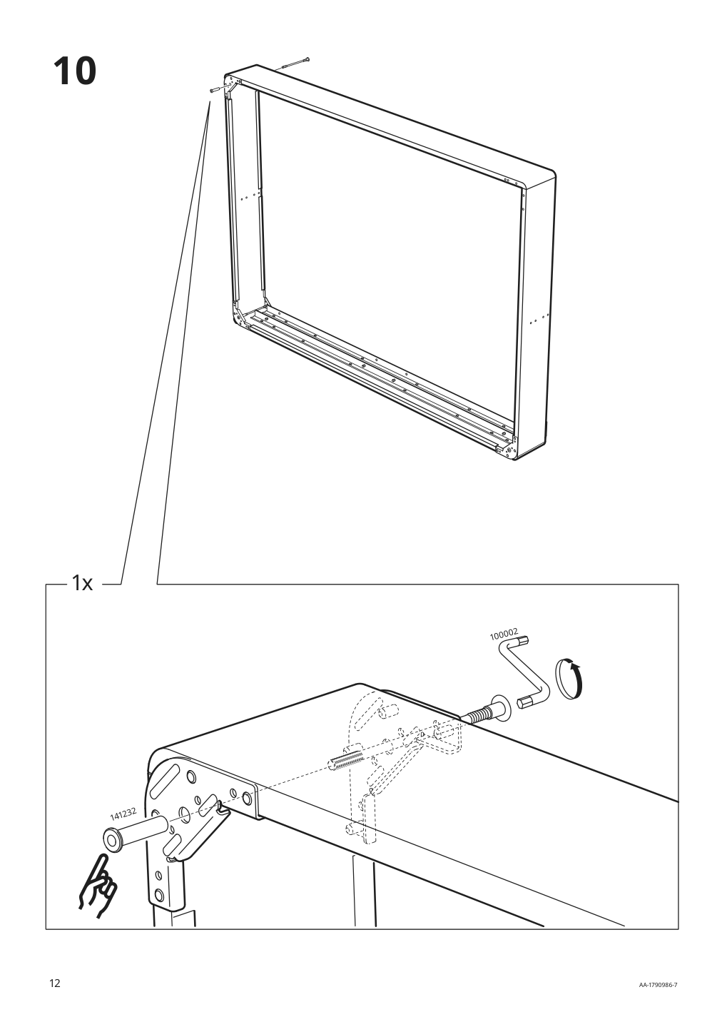 Assembly instructions for IKEA Espevaer mattress base | Page 12 - IKEA ESPEVÄR slatted mattress base for bed frame 191.565.86